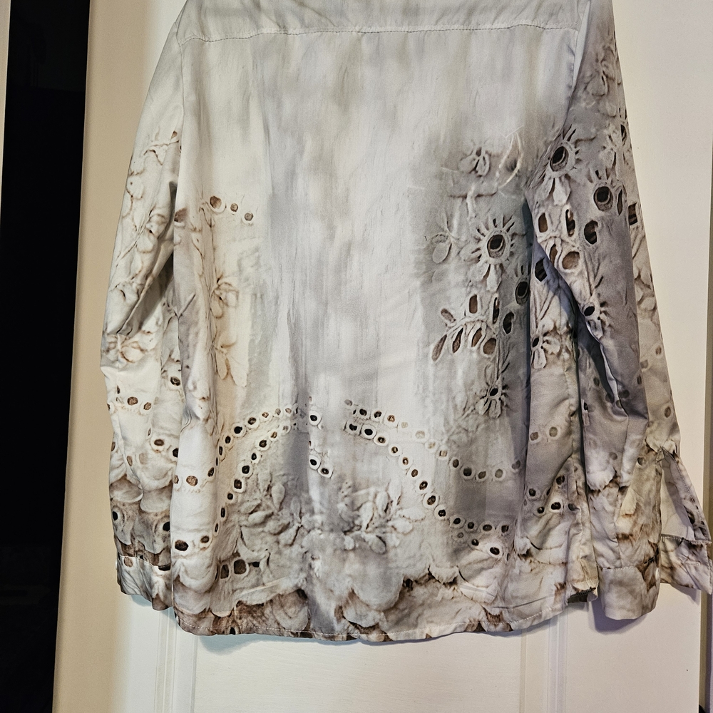 Stylish Lace Patterned Shirt - image 2